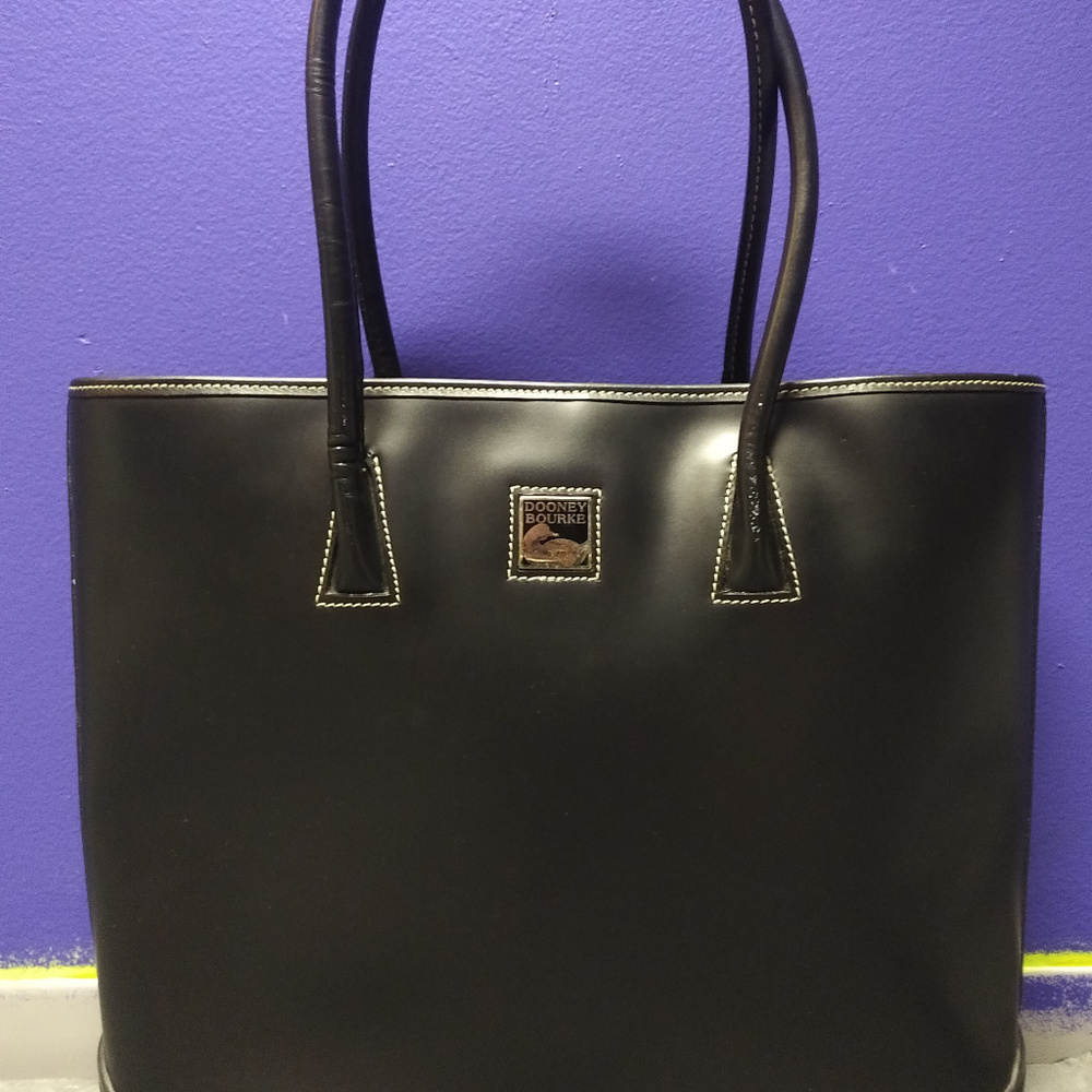 Vintage Dooney Parasole Leather AWL Tote USA